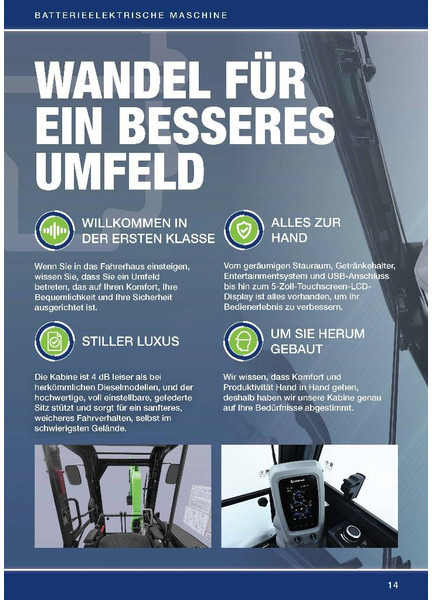 Ekskavator mini baru LIUGONG 9027 FE vollelektrisch, 2.680 kg: gambar 14