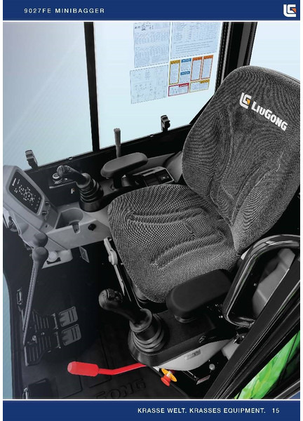 Ekskavator mini baru LIUGONG 9027 FE vollelektrisch, 2.680 kg: gambar 15