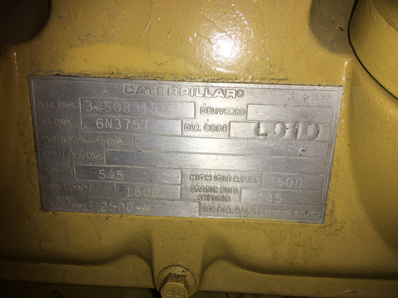 Genset Caterpillar 3412 38S GENERATOR 468 KVA USED: gambar 8
