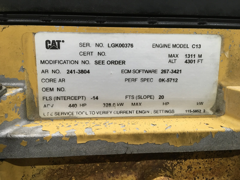 Caterpillar C13 LGK-2413804 CORE - Peralatan konstruksi: gambar 1 Caterpillar C13 LGK-2413804 CORE - Peralatan konstruksi: gambar 1
