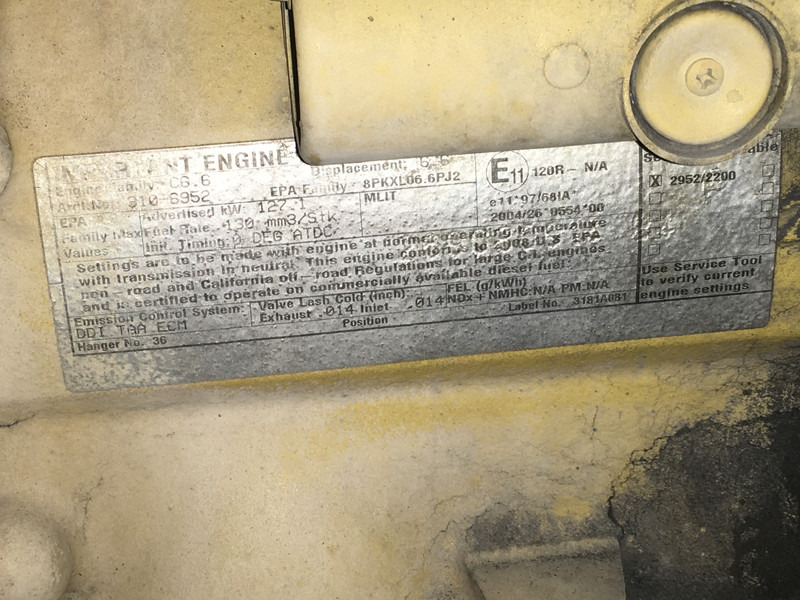Peralatan konstruksi Caterpillar C6.6 666-3106952 FOR PARTS: gambar 7