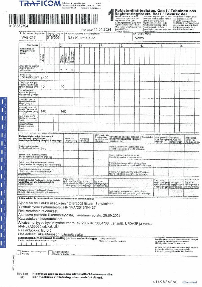 Truk box Volvo FL 240: gambar 13 Truk box Volvo FL 240: gambar 13