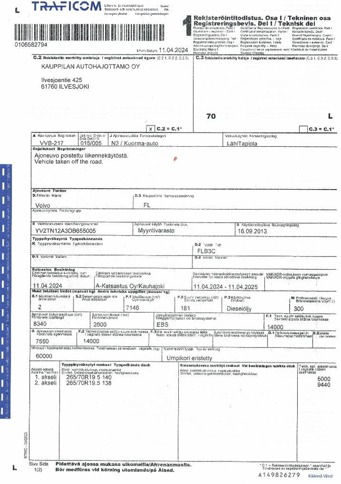 Truk box Volvo FL 240: gambar 12 Truk box Volvo FL 240: gambar 12