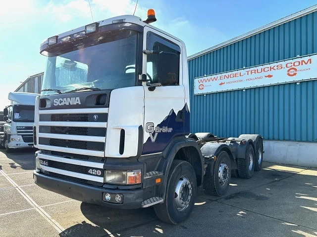 Scania R124-420 C 8x4 FULL STEEL CHASSIS (EURO 3 / FULL STEEL SUSPENSION / REDUCTION AXLES / GRS900 GEARBOX) - Truk sasis: gambar 1 Scania R124-420 C 8x4 FULL STEEL CHASSIS (EURO 3 / FULL STEEL SUSPENSION / REDUCTION AXLES / GRS900 GEARBOX) - Truk sasis: gambar 1