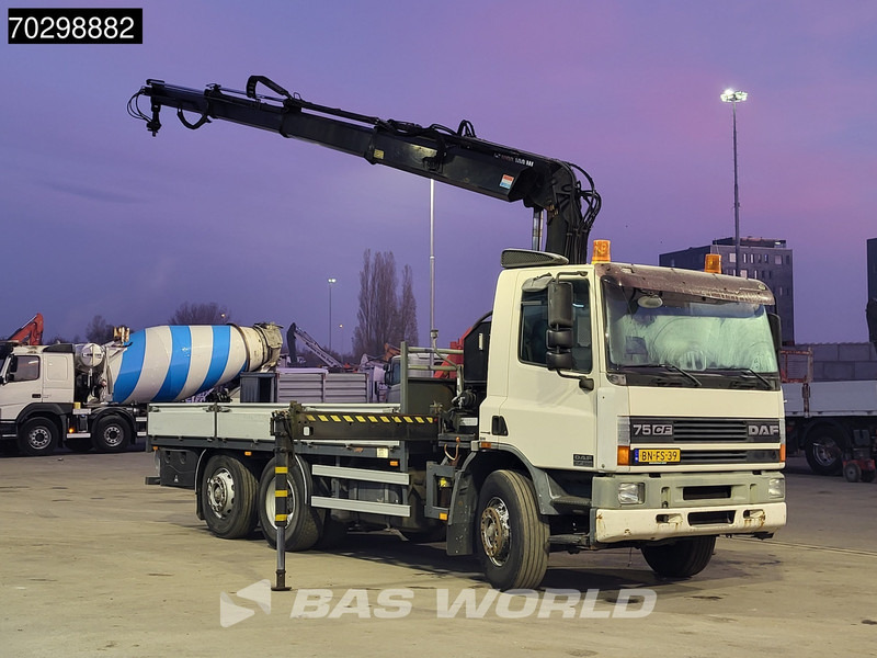 DAF 75CF.250 CF 6X2 HIAB 190W3 Crane Kran Remote Rotator Steering Axle Automatic Euro 3 - Truk flatbed, Truk derek: gambar 3 DAF 75CF.250 CF 6X2 HIAB 190W3 Crane Kran Remote Rotator Steering Axle Automatic Euro 3 - Truk flatbed, Truk derek: gambar 3