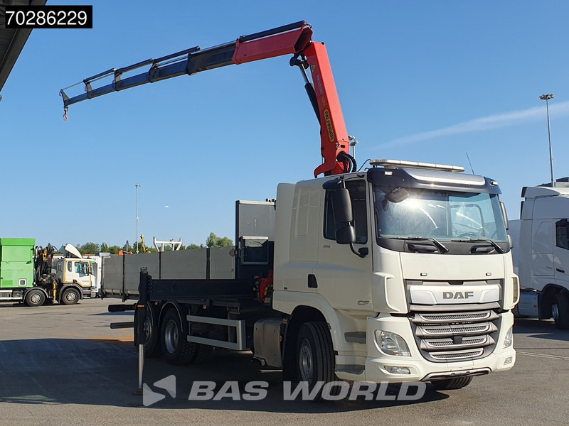 DAF CF 370 CF 6X2 Palfinger PK19.001 SLD D Kran Crane ACC Lift+lenkasche Euro 6 - Truk flatbed, Truk derek: gambar 3 DAF CF 370 CF 6X2 Palfinger PK19.001 SLD D Kran Crane ACC Lift+lenkasche Euro 6 - Truk flatbed, Truk derek: gambar 3