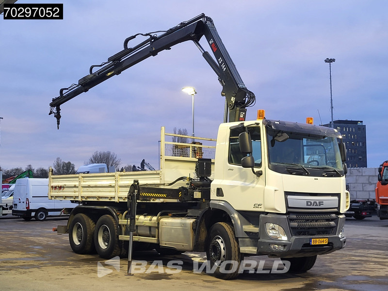DAF CF 370 CF 6X4 HIAB 144 BS-3 HIDUO Crane Kran 8m3 Tipper Big-Axle Steelsuspension Euro 6 - Truk jungkit, Truk derek: gambar 3 DAF CF 370 CF 6X4 HIAB 144 BS-3 HIDUO Crane Kran 8m3 Tipper Big-Axle Steelsuspension Euro 6 - Truk jungkit, Truk derek: gambar 3