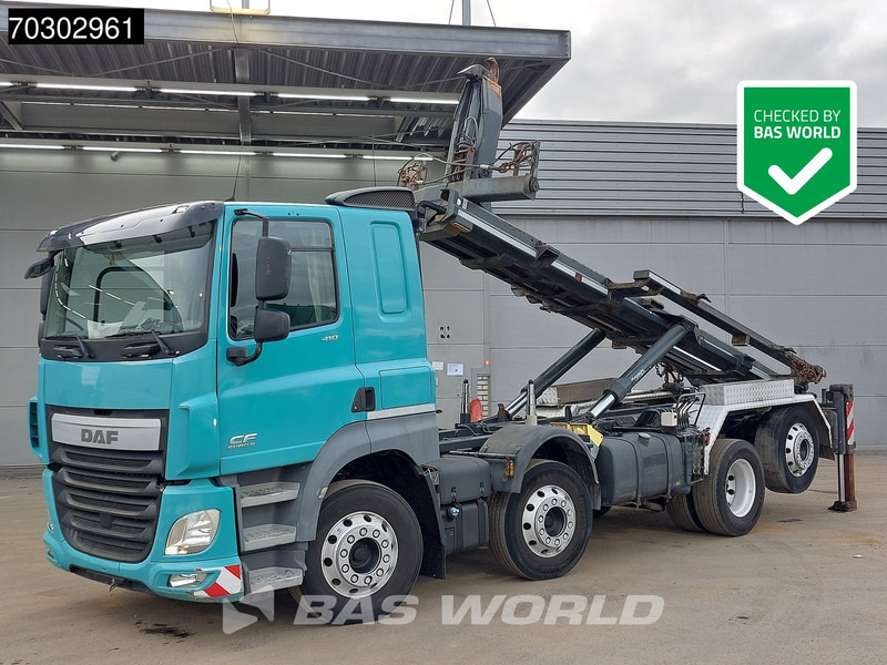 DAF CF 410 CF 8X2 35tons Velsycon CL35.71 containersystem Lift+steering axle Euro 6 - Hook lift: gambar 1 DAF CF 410 CF 8X2 35tons Velsycon CL35.71 containersystem Lift+steering axle Euro 6 - Hook lift: gambar 1