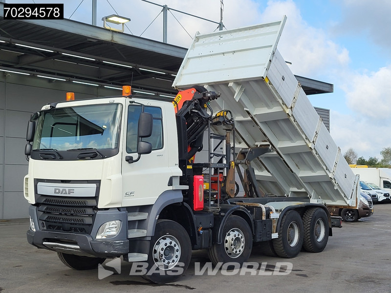 DAF CF 460 8X4 Palfinger PK18002 EH Crane tipper Retarder Big-Axle Steelsuspension Manual - Truk jungkit, Truk derek: gambar 2 DAF CF 460 8X4 Palfinger PK18002 EH Crane tipper Retarder Big-Axle Steelsuspension Manual - Truk jungkit, Truk derek: gambar 2