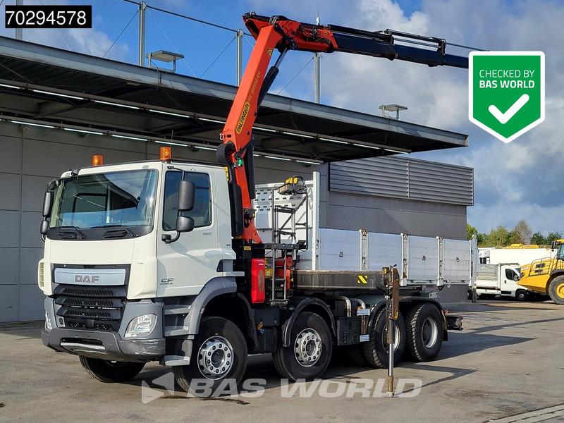 DAF CF 460 8X4 Palfinger PK18002 EH Crane tipper Retarder Big-Axle Steelsuspension Manual - Truk jungkit, Truk derek: gambar 1 DAF CF 460 8X4 Palfinger PK18002 EH Crane tipper Retarder Big-Axle Steelsuspension Manual - Truk jungkit, Truk derek: gambar 1