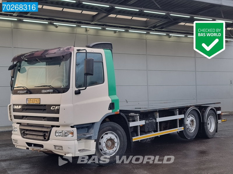 DAF CF75.250 6X2 NL-Truck open plateau PTO Lift+Lenkachse Euro 3 - Truk flatbed: gambar 1 DAF CF75.250 6X2 NL-Truck open plateau PTO Lift+Lenkachse Euro 3 - Truk flatbed: gambar 1