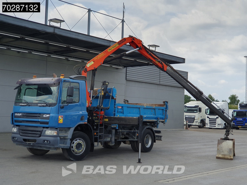 DAF CF75.310 4X2 Palfinger PK12000 Kran Crane 7m3 tipper Big-Axle Steelsuspension Euro 3 - Truk jungkit, Truk derek: gambar 5 DAF CF75.310 4X2 Palfinger PK12000 Kran Crane 7m3 tipper Big-Axle Steelsuspension Euro 3 - Truk jungkit, Truk derek: gambar 5
