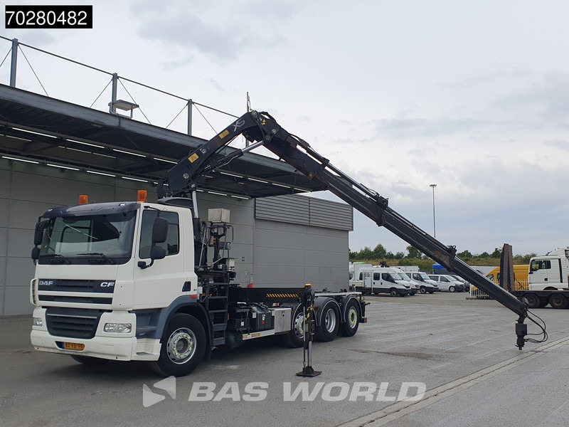 DAF CF85.360 8X2 NL-Truck Hiab 211 E-3 Hipro Kran 21tons Multilift Lift+steering Euro 5 - Hook lift, Truk derek: gambar 5 DAF CF85.360 8X2 NL-Truck Hiab 211 E-3 Hipro Kran 21tons Multilift Lift+steering Euro 5 - Hook lift, Truk derek: gambar 5