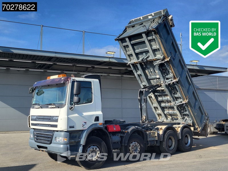 DAF CF85.410 8X4 13m3 Meiller 2-side tipper Big-Axle steel suspension Automatic Euro 4 - Truk jungkit: gambar 1 DAF CF85.410 8X4 13m3 Meiller 2-side tipper Big-Axle steel suspension Automatic Euro 4 - Truk jungkit: gambar 1