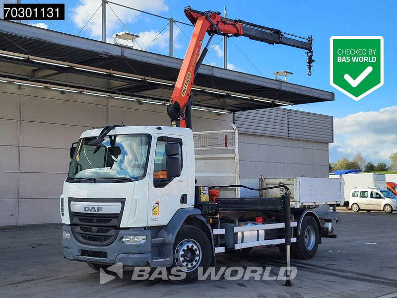 DAF LF 310 4X2 Palfinger PK12002 EH Kran Crane 7m3 tipper Automatic Euro 6 - Truk jungkit, Truk derek: gambar 1 DAF LF 310 4X2 Palfinger PK12002 EH Kran Crane 7m3 tipper Automatic Euro 6 - Truk jungkit, Truk derek: gambar 1