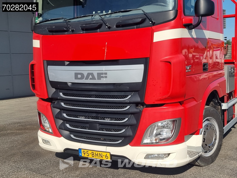 Truk flatbed, Truk derek DAF XF 440 6X2 NL-Truck Transporter HMF 900-K2 Kran Winch Lift-Lenkachse Euro 6: gambar 13