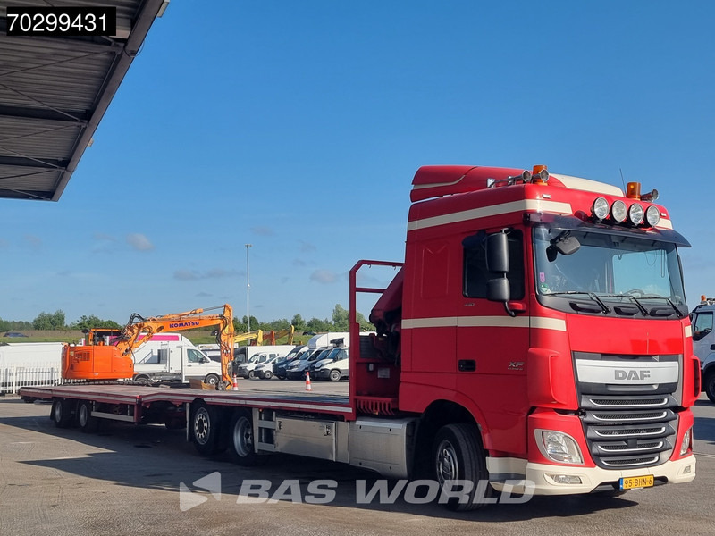 Truk flatbed, Truk derek DAF XF 440 6X2 NL-combi Transporter HMF 900-K2 Kran Winch Lift-Lenkachse Euro 6: gambar 7 Truk flatbed, Truk derek DAF XF 440 6X2 NL-combi Transporter HMF 900-K2 Kran Winch Lift-Lenkachse Euro 6: gambar 7