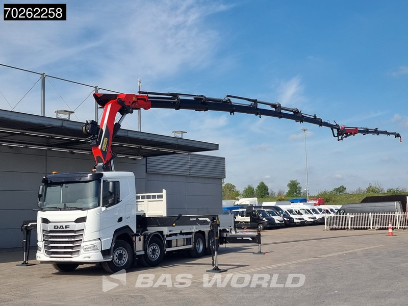 DAF XF 530 8X2 NEW Palfinger PK580 TEC Kran Crane Fly-Jib 2.5t Winch Lift+Lenkasche Retarder - Truk flatbed, Truk derek: gambar 3 DAF XF 530 8X2 NEW Palfinger PK580 TEC Kran Crane Fly-Jib 2.5t Winch Lift+Lenkasche Retarder - Truk flatbed, Truk derek: gambar 3
