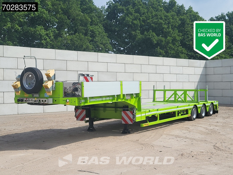Faymonville F-S43-1AAF 3 axles Extendable Twistlocks 3x Hydraulic Steering Galvanised - Semi-trailer low bed: gambar 1 Faymonville F-S43-1AAF 3 axles Extendable Twistlocks 3x Hydraulic Steering Galvanised - Semi-trailer low bed: gambar 1