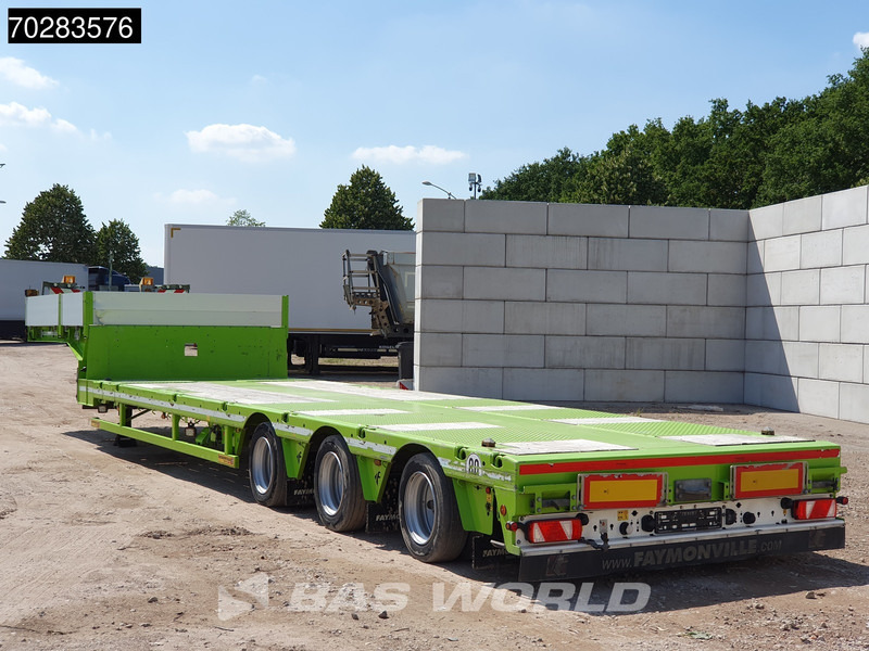 Faymonville F-S43-1AAF 3 axles Extendable Twistlocks 3x Hydraulic Steering Galvanised - Semi-trailer low bed: gambar 2 Faymonville F-S43-1AAF 3 axles Extendable Twistlocks 3x Hydraulic Steering Galvanised - Semi-trailer low bed: gambar 2