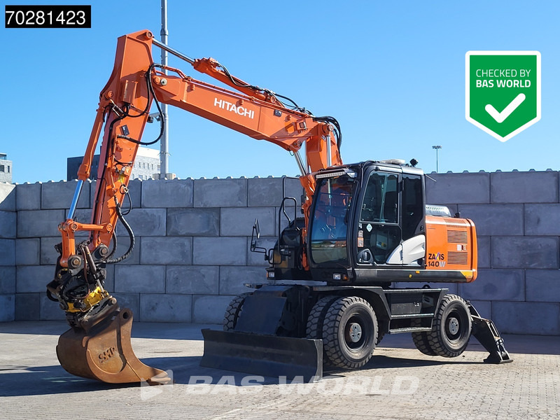 Hitachi ZX140W -5 OUTRIGGERS + BLADE - Ekskavator roda: gambar 1 Hitachi ZX140W -5 OUTRIGGERS + BLADE - Ekskavator roda: gambar 1
