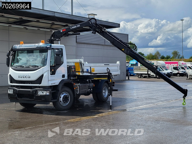 Iveco Eurocargo 160E280 4X2 NEW! Hiab XHIDUO092E-3 Kran Crane 6m3 3-way Tipper ACC - Truk jungkit, Truk derek: gambar 3 Iveco Eurocargo 160E280 4X2 NEW! Hiab XHIDUO092E-3 Kran Crane 6m3 3-way Tipper ACC - Truk jungkit, Truk derek: gambar 3
