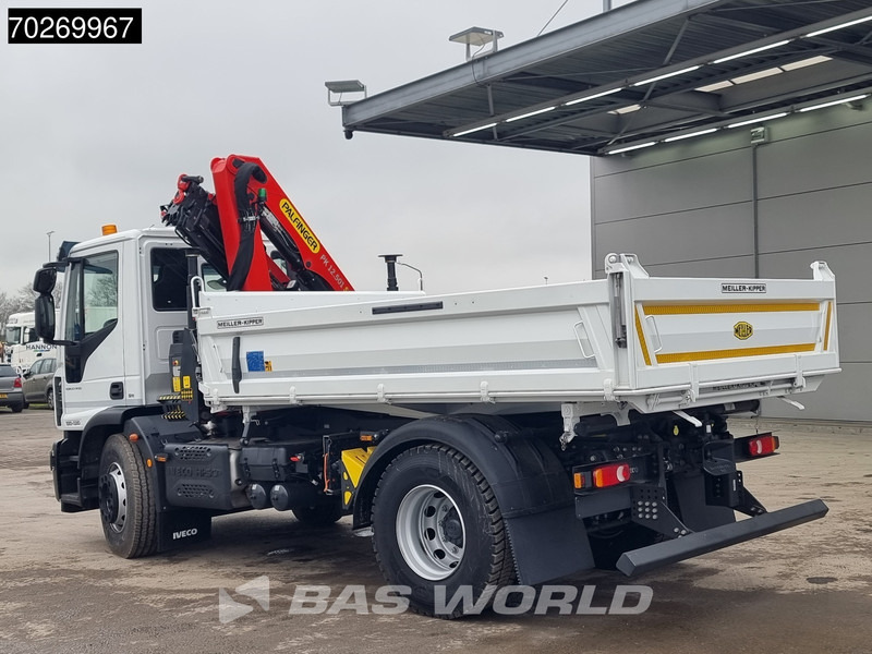 Truk jungkit, Truk derek baru Iveco Eurocargo 180E320 4X2 Steelsuspension 3-Seiten Palfinger PK12.501 Euro 6: gambar 17