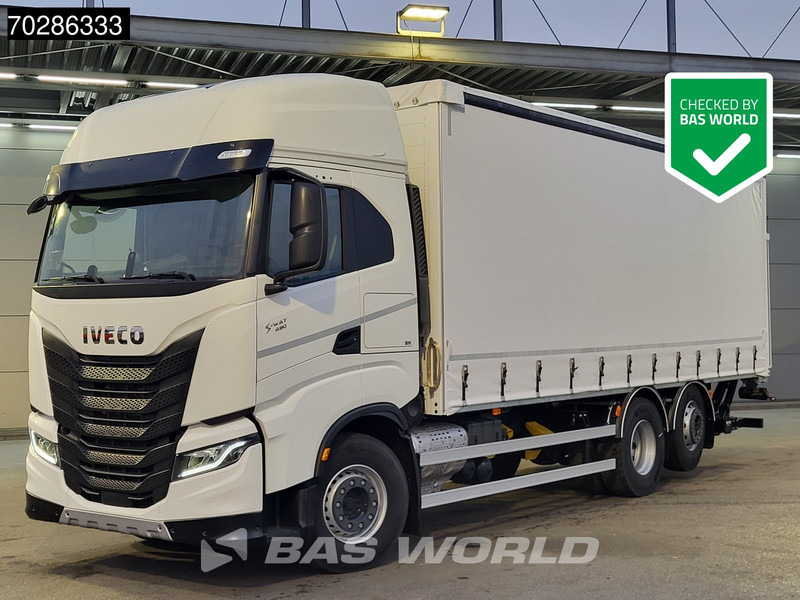 Iveco S-Way 490 6X2 NEW! 2000kg Ladebordwand Retarder Automatic Navi ACC Standklima - Truk dengan terpal samping: gambar 1 Iveco S-Way 490 6X2 NEW! 2000kg Ladebordwand Retarder Automatic Navi ACC Standklima - Truk dengan terpal samping: gambar 1