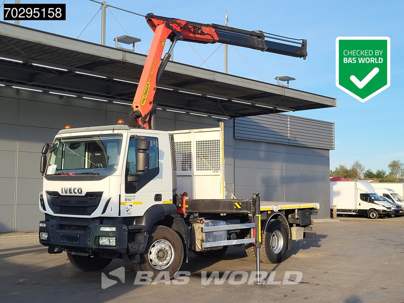 Iveco Stralis 310 4X2 Palfinger PK14002 EH Kran Crane Remote control Big-Axle Euro 6 - Truk flatbed, Truk derek: gambar 1 Iveco Stralis 310 4X2 Palfinger PK14002 EH Kran Crane Remote control Big-Axle Euro 6 - Truk flatbed, Truk derek: gambar 1