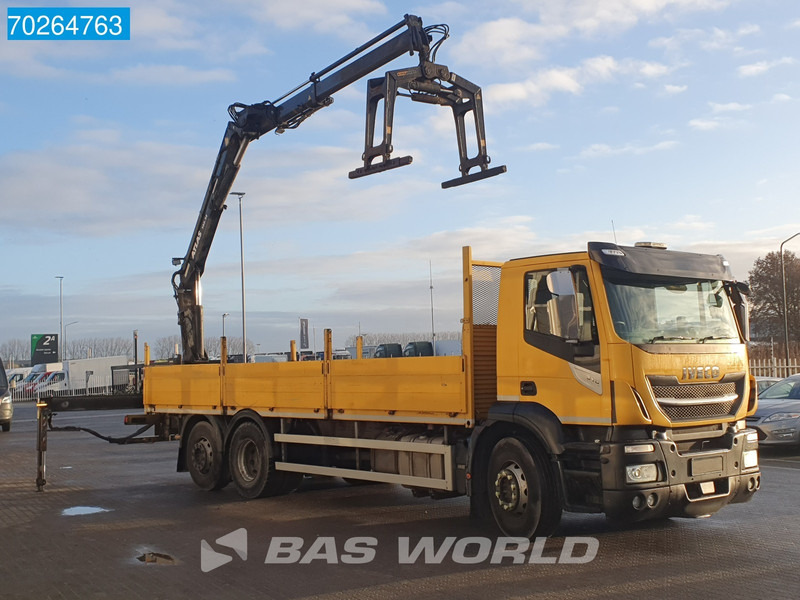 Iveco Stralis 310 6X2 RHD! Atlas 135.2VE-A11 Crane Lift-Lenkachse ACC Euro 6 - Truk flatbed, Truk derek: gambar 3 Iveco Stralis 310 6X2 RHD! Atlas 135.2VE-A11 Crane Lift-Lenkachse ACC Euro 6 - Truk flatbed, Truk derek: gambar 3