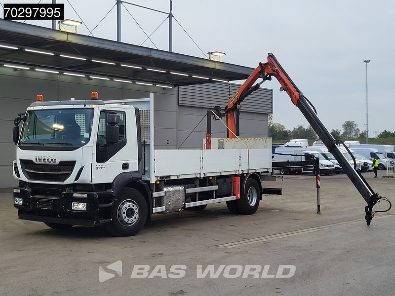 Iveco Stralis 310 Stralis 4X2 Palfinger PK12002 Crane Kran rotator Steelsuspension Automatic Euro 6 - Truk flatbed, Truk derek: gambar 5 Iveco Stralis 310 Stralis 4X2 Palfinger PK12002 Crane Kran rotator Steelsuspension Automatic Euro 6 - Truk flatbed, Truk derek: gambar 5