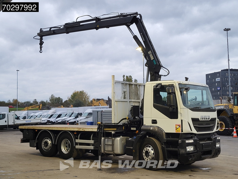 Iveco Stralis 310 Stralis 6X2 HIAB 144 BS-2 Crane Kran Lift+Steering-Axle Manual Euro 5 - Truk flatbed, Truk derek: gambar 3 Iveco Stralis 310 Stralis 6X2 HIAB 144 BS-2 Crane Kran Lift+Steering-Axle Manual Euro 5 - Truk flatbed, Truk derek: gambar 3