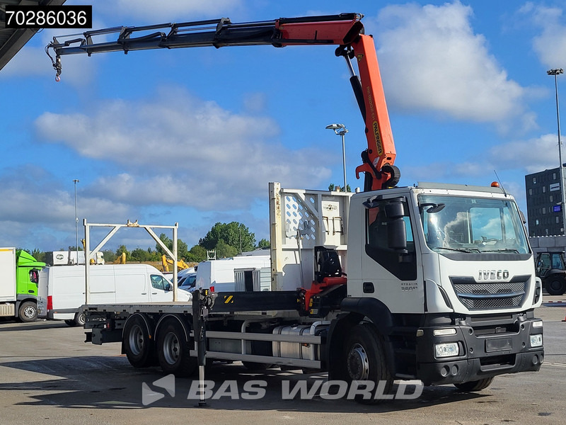 Iveco Stralis 360 6X2 Palfinger PK18002EH Crane Kran Lift Axle Euro 6 - Truk flatbed, Truk derek: gambar 3 Iveco Stralis 360 6X2 Palfinger PK18002EH Crane Kran Lift Axle Euro 6 - Truk flatbed, Truk derek: gambar 3
