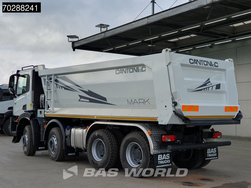Truk jungkit baru Iveco T-Way 450 8X4 NEW! 20m3 Cantoni tipper Steelsuspension Big-Axle Automatic Euro 6: gambar 6