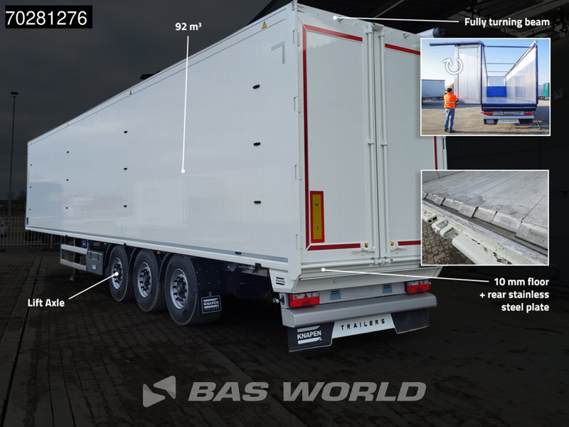 Knapen K100 10MM 92m3 3 axles NEW 92M3 10mm Liftachse - Semi-trailer dengan lantai berjalan: gambar 2 Knapen K100 10MM 92m3 3 axles NEW 92M3 10mm Liftachse - Semi-trailer dengan lantai berjalan: gambar 2