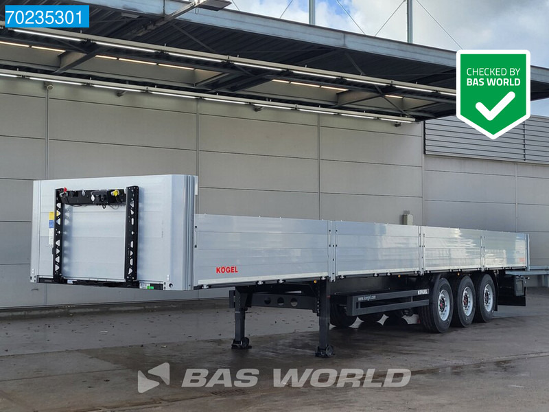 Kögel S24-1 3 axles NEW! Liftachse Side-Boards SAF/BPW Rungentaschen - Semi-trailer flatbed: gambar 1 Kögel S24-1 3 axles NEW! Liftachse Side-Boards SAF/BPW Rungentaschen - Semi-trailer flatbed: gambar 1