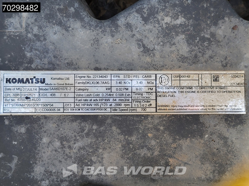 Ekskavator perayap Komatsu PC210 LC-10: gambar 19