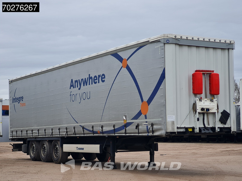 Krone SD 3 axles Edscha Anti Vandalismus plane - Semi-trailer dengan terpal samping: gambar 3 Krone SD 3 axles Edscha Anti Vandalismus plane - Semi-trailer dengan terpal samping: gambar 3