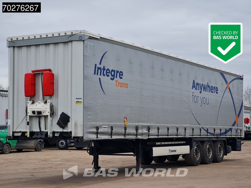 Krone SD 3 axles Edscha Anti Vandalismus plane - Semi-trailer dengan terpal samping: gambar 1 Krone SD 3 axles Edscha Anti Vandalismus plane - Semi-trailer dengan terpal samping: gambar 1