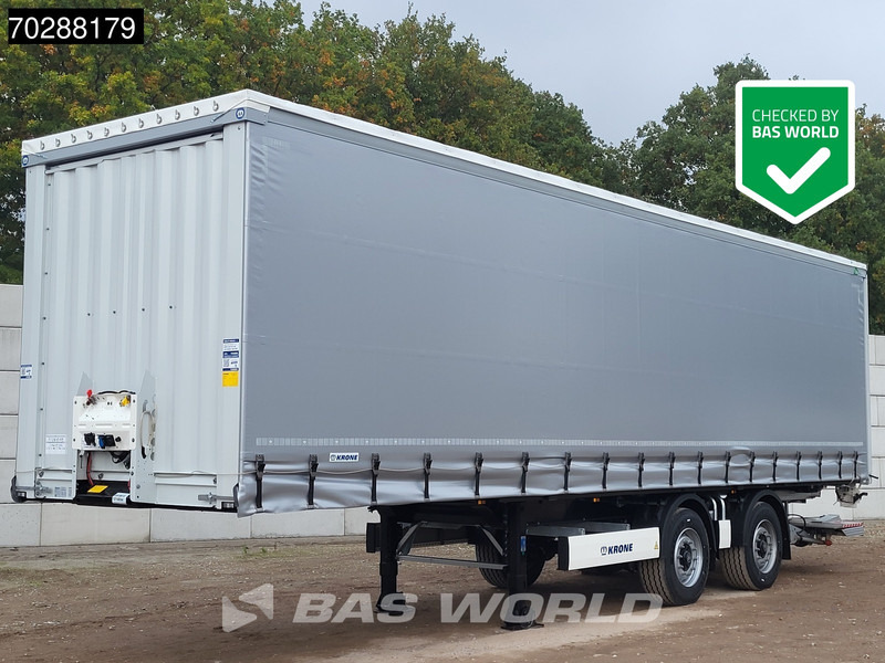 Krone SD NEW Tailgate City Lift + Steeringaxle - Semi-trailer dengan terpal samping: gambar 1 Krone SD NEW Tailgate City Lift + Steeringaxle - Semi-trailer dengan terpal samping: gambar 1