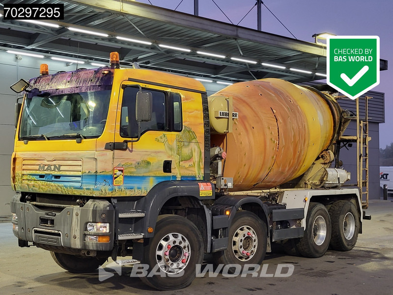 MAN 35.363 8X4 9m3 Liebherr mixer Big-Axle Steelsuspension Automatic Euro 3 - Truk pengaduk beton: gambar 1 MAN 35.363 8X4 9m3 Liebherr mixer Big-Axle Steelsuspension Automatic Euro 3 - Truk pengaduk beton: gambar 1