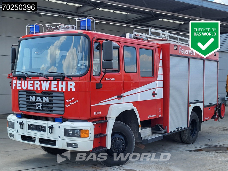 MAN TGA 14.284 4X4 4x4 Manual Schlingmann LF16/12 pump Feuerwehr Steelsuspension Euro 2 - Truk pemadam kebakaran: gambar 1 MAN TGA 14.284 4X4 4x4 Manual Schlingmann LF16/12 pump Feuerwehr Steelsuspension Euro 2 - Truk pemadam kebakaran: gambar 1