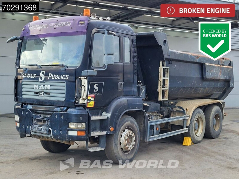 MAN TGA 33.360 6X4 BROKEN ENGINE 13m3 Meiller tipper Steel suspension Manual Euro 4 - Truk jungkit: gambar 1 MAN TGA 33.360 6X4 BROKEN ENGINE 13m3 Meiller tipper Steel suspension Manual Euro 4 - Truk jungkit: gambar 1