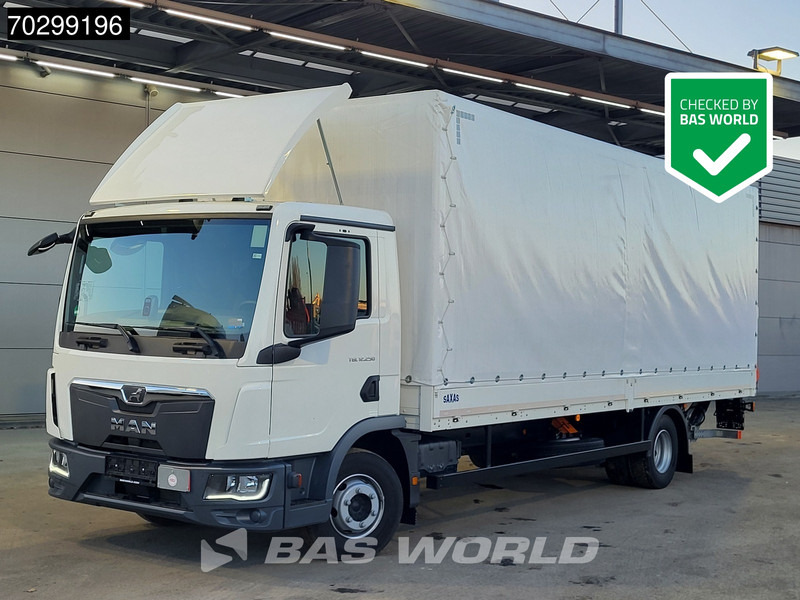 MAN TGL 12.250 4X2 LIKE NEW! 12tonner Curtainsider 1500kg Ladebordwand Euro 6 - Truk dengan terpal samping: gambar 1 MAN TGL 12.250 4X2 LIKE NEW! 12tonner Curtainsider 1500kg Ladebordwand Euro 6 - Truk dengan terpal samping: gambar 1