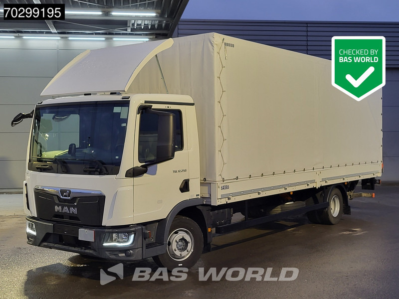 MAN TGL 12.250 4X2 Low Mileage! 12tonner 1500kg Ladebordwand Automatic Euro 6 - Truk dengan terpal samping: gambar 1 MAN TGL 12.250 4X2 Low Mileage! 12tonner 1500kg Ladebordwand Automatic Euro 6 - Truk dengan terpal samping: gambar 1