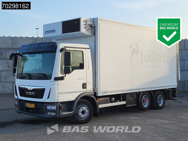 MAN TGL 12.250 6X2 NL-Truck 1500kg Ladebordwand Frigoblock FK13 Lift-Axle Automatic Euro 6 - Truk berpendingin: gambar 1 MAN TGL 12.250 6X2 NL-Truck 1500kg Ladebordwand Frigoblock FK13 Lift-Axle Automatic Euro 6 - Truk berpendingin: gambar 1