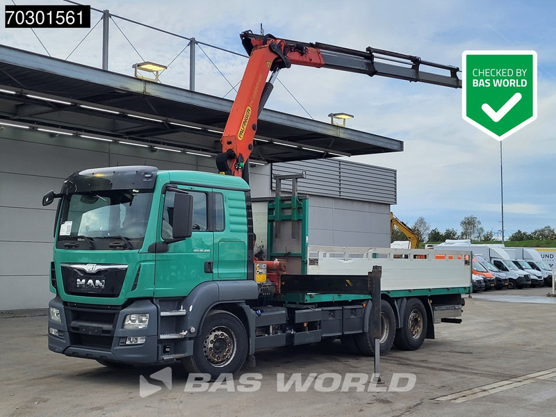 MAN TGS 26.400 6X2 Palfinger PK23001 EH Crane Kran Remote Retarder Euro 6 - Truk flatbed, Truk derek: gambar 1 MAN TGS 26.400 6X2 Palfinger PK23001 EH Crane Kran Remote Retarder Euro 6 - Truk flatbed, Truk derek: gambar 1
