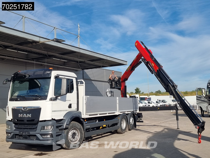 MAN TGS 26.440 6X2 NEW NL-Truck Palfinger PK 20.501 L TEC3 Kran Crane Baustoff Euro 6 - Truk flatbed, Truk derek: gambar 5 MAN TGS 26.440 6X2 NEW NL-Truck Palfinger PK 20.501 L TEC3 Kran Crane Baustoff Euro 6 - Truk flatbed, Truk derek: gambar 5