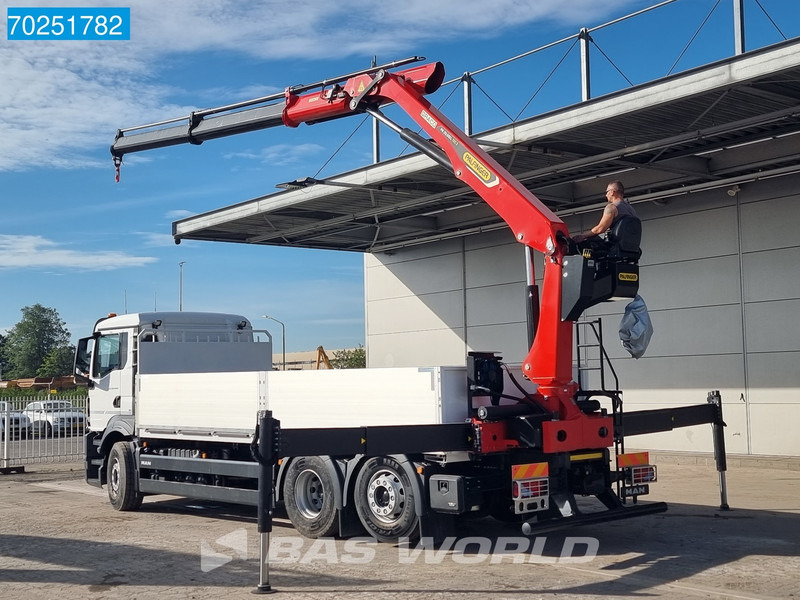 MAN TGS 26.440 6X2 NEW NL-Truck Palfinger PK 20.501 L TEC3 Kran Crane Baustoff Euro 6 - Truk flatbed, Truk derek: gambar 2 MAN TGS 26.440 6X2 NEW NL-Truck Palfinger PK 20.501 L TEC3 Kran Crane Baustoff Euro 6 - Truk flatbed, Truk derek: gambar 2