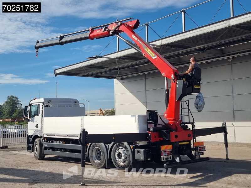 MAN TGS 26.440 6X2 NEW NL-Truck Palfinger PK20.501 L TEC3 Kran Baustoff Lift-Lenk Asche - Truk flatbed, Truk derek: gambar 2 MAN TGS 26.440 6X2 NEW NL-Truck Palfinger PK20.501 L TEC3 Kran Baustoff Lift-Lenk Asche - Truk flatbed, Truk derek: gambar 2